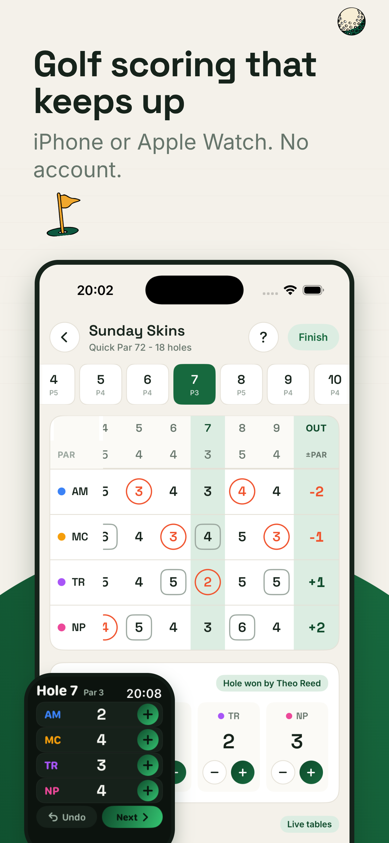 SkinsCard home screen